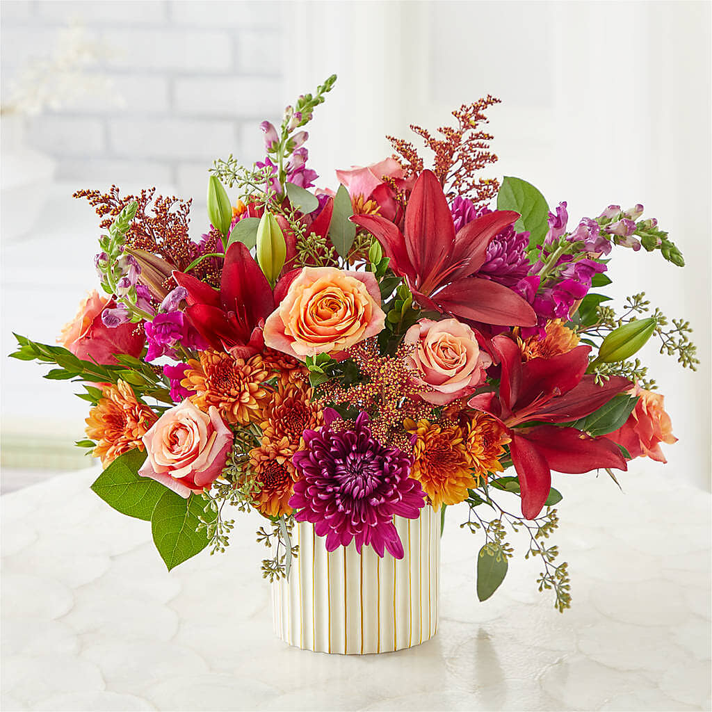Burgundy Landscape Bouquet – Normandy Flower Shop, Inc., Muncie IN