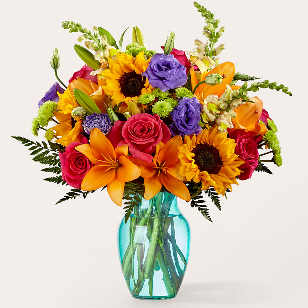 Double Rainbow Bouquet – Normandy Flower Shop, Inc., Muncie IN