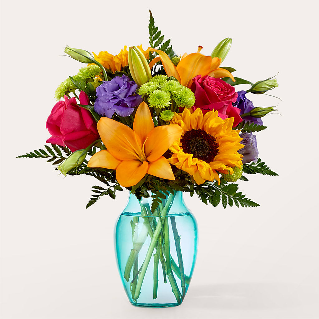 Double Rainbow Bouquet – Normandy Flower Shop, Inc., Muncie IN
