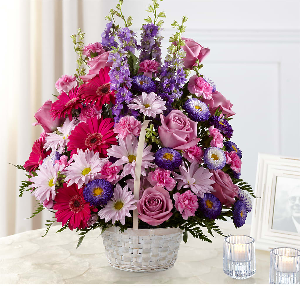 Pastel Peace Basket – Normandy Flower Shop, Inc., Muncie IN