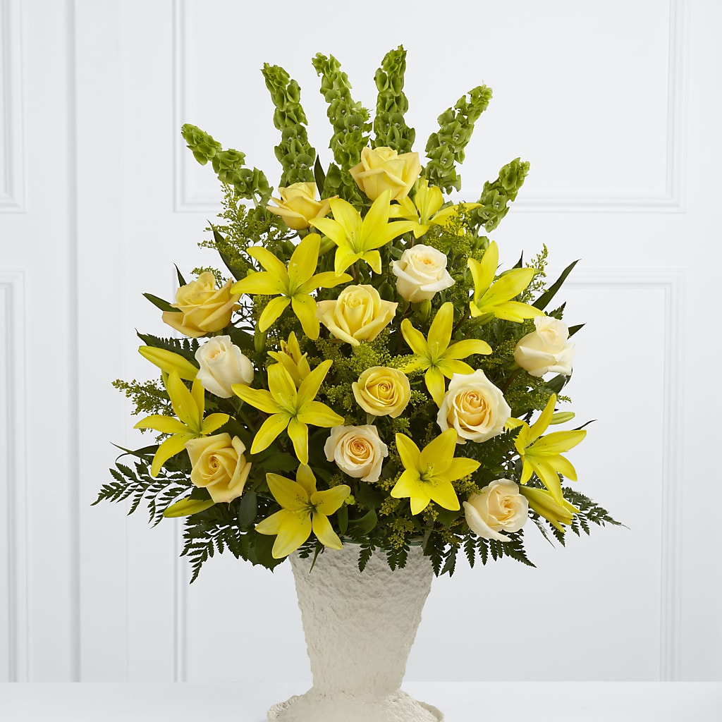 Golden Memories Arrangement – Normandy Flower Shop, Inc., Muncie IN