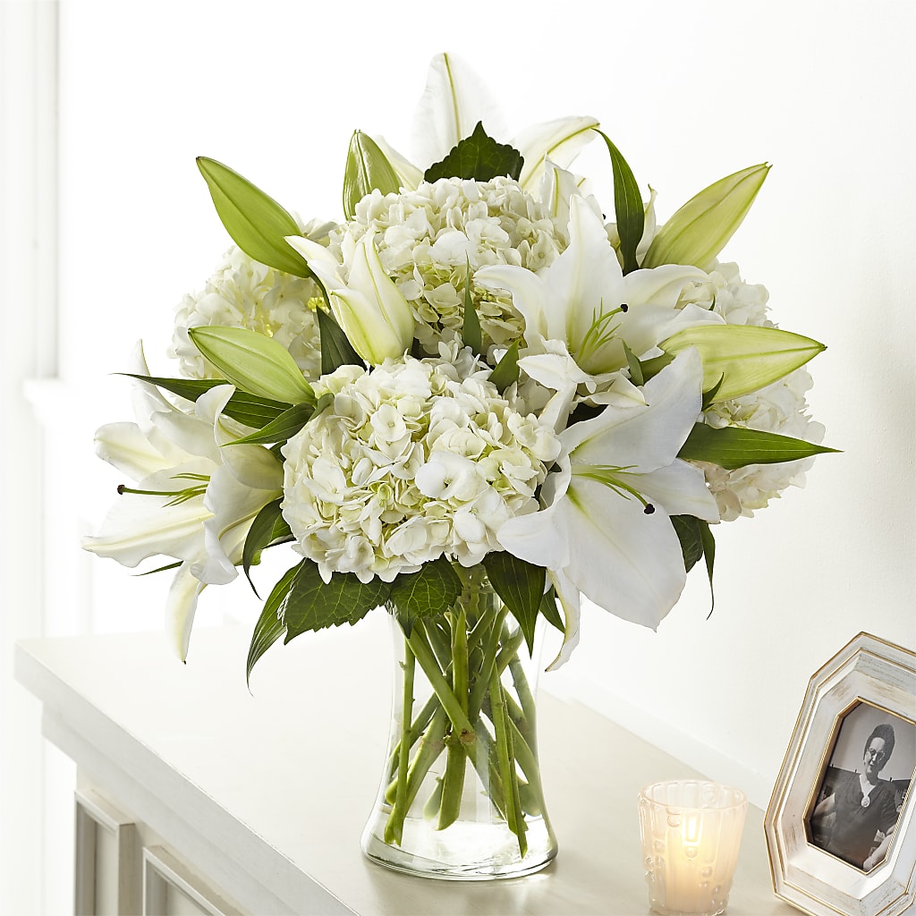 Compassionate Lily Bouquet – Normandy Flower Shop, Inc., Muncie IN