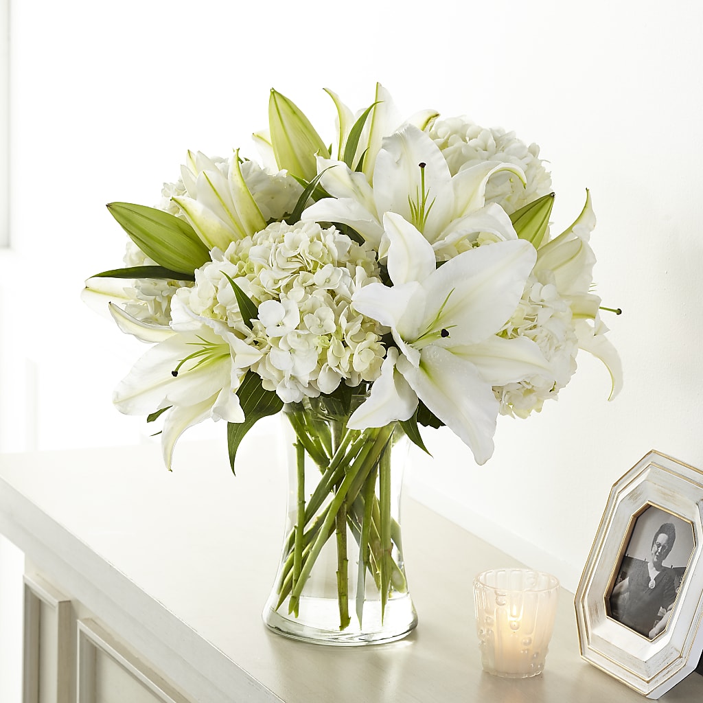 Compassionate Lily Bouquet – Normandy Flower Shop, Inc., Muncie IN