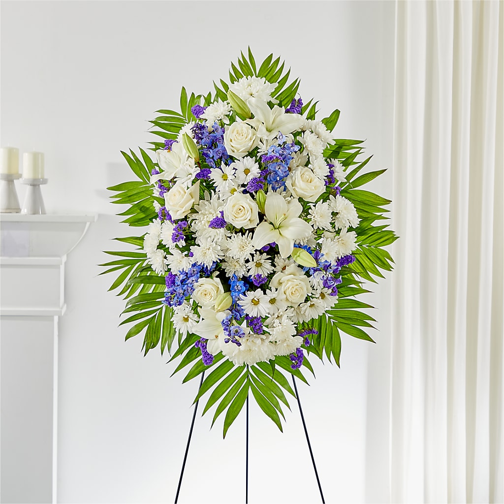 At Rest Standing Spray – Normandy Flower Shop, Inc., Muncie IN