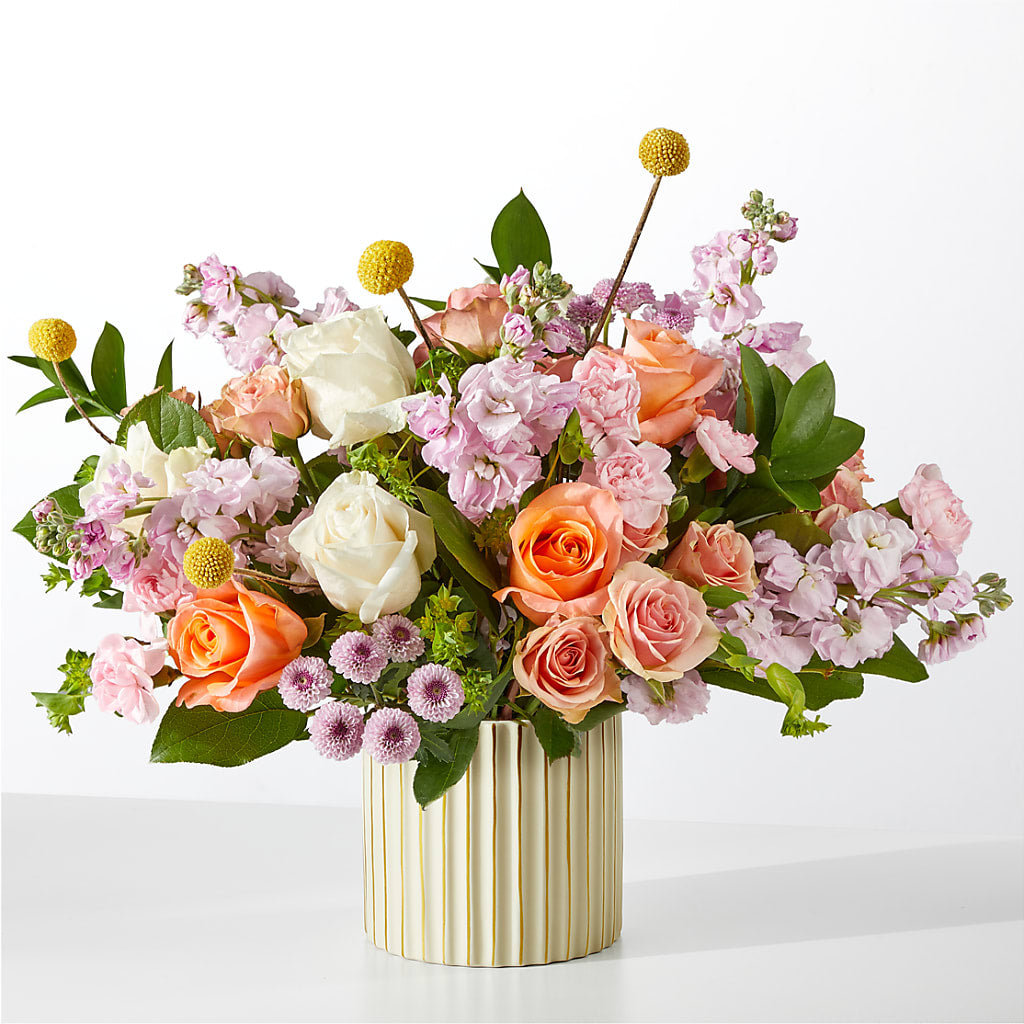 French Market Bouquet with Ivory Vase – Normandy Flower Shop, Inc., Muncie IN