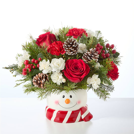 Jolly Snowman Bouquet –  Normandy Flower Shop, Inc., Muncie IN