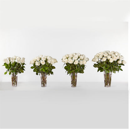 Long Stem White Rose Bouquet –  Normandy Flower Shop, Inc., Muncie IN