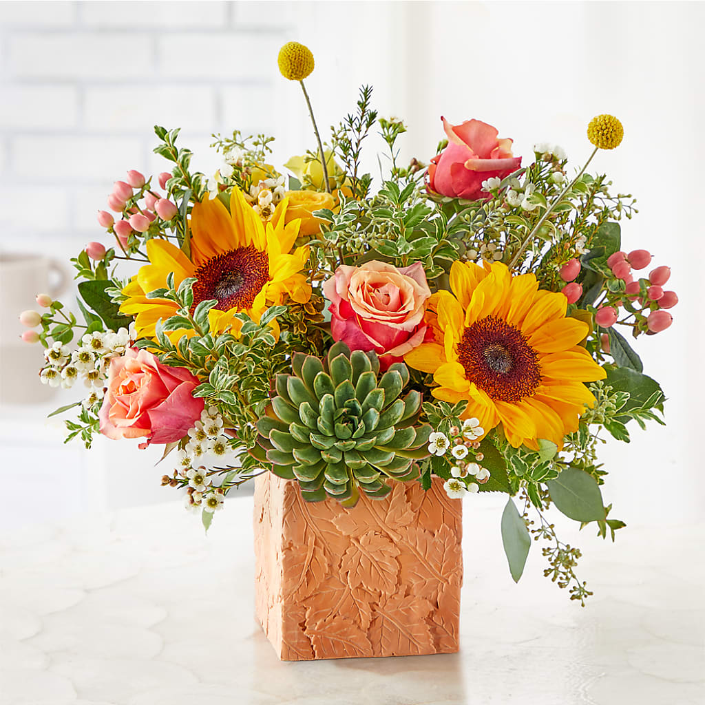 Sunflower Season Bouquet –  Normandy Flower Shop, Inc., Muncie IN