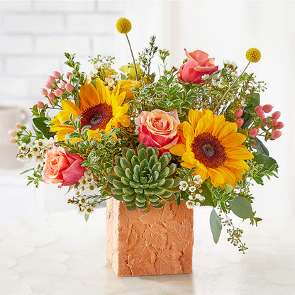 Sunflower Season Bouquet –  Normandy Flower Shop, Inc., Muncie IN