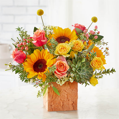 Sunflower Season Bouquet –  Normandy Flower Shop, Inc., Muncie IN