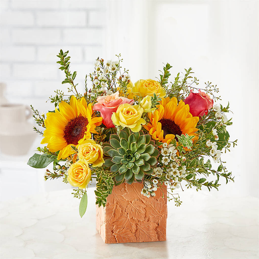 Sunflower Season Bouquet –  Normandy Flower Shop, Inc., Muncie IN
