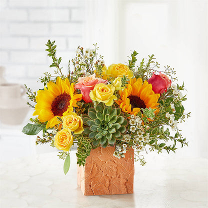 Sunflower Season Bouquet –  Normandy Flower Shop, Inc., Muncie IN