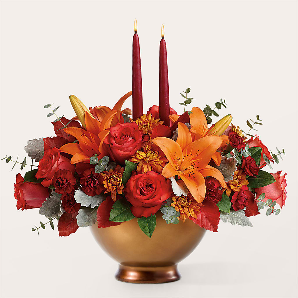 Fruits of Fall Centerpiece –  Normandy Flower Shop, Inc., Muncie IN