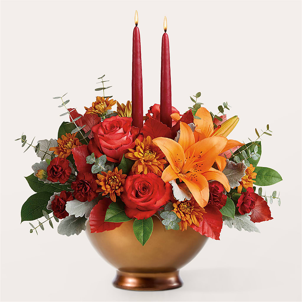 Fruits of Fall Centerpiece –  Normandy Flower Shop, Inc., Muncie IN