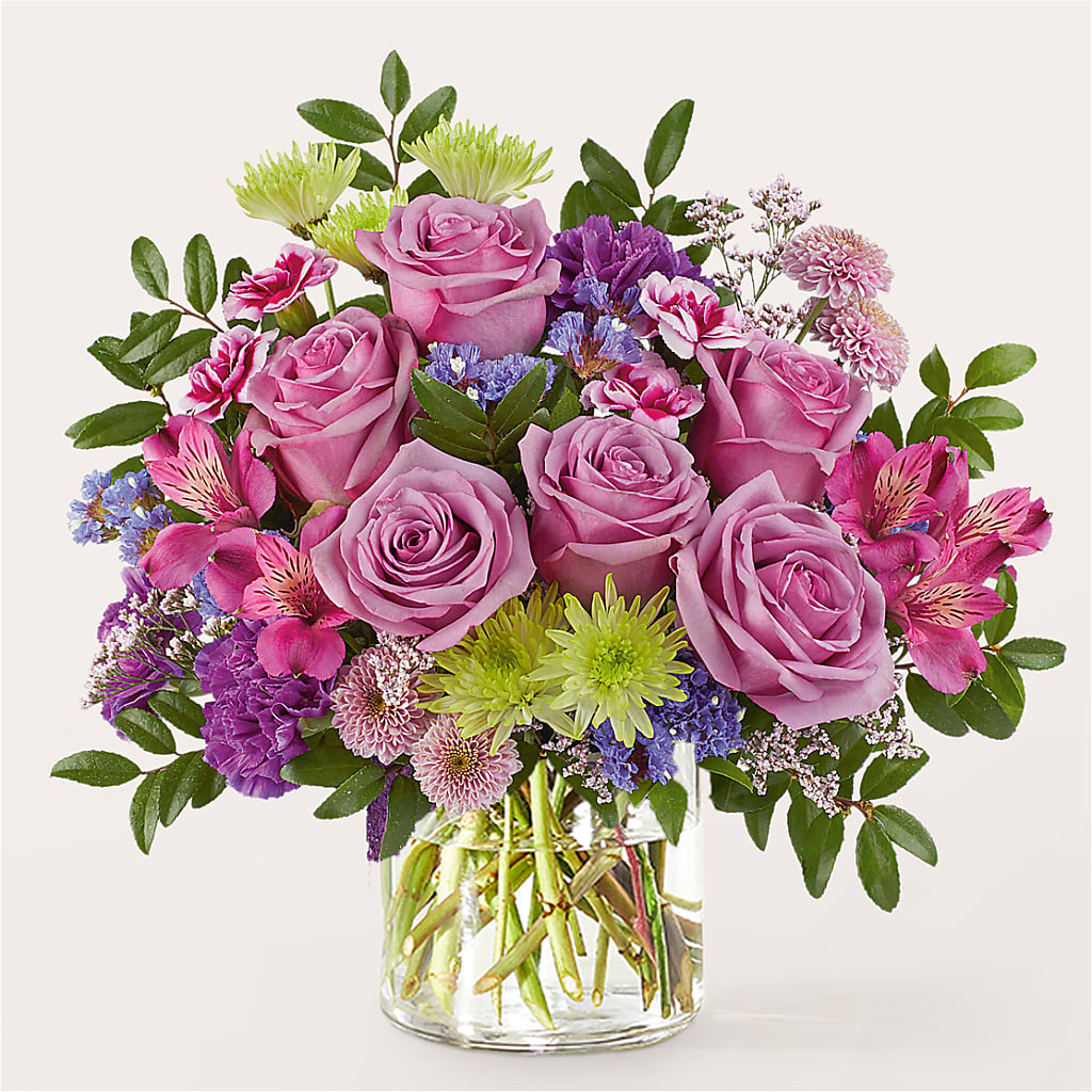 Glass Half Full Bouquet –  Normandy Flower Shop, Inc., Muncie IN