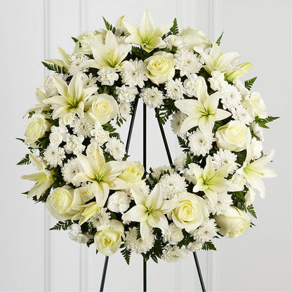 Treasured Tribute Wreath –  Normandy Flower Shop, Inc., Muncie IN