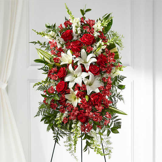 Everlasting Memory Standing Spray –  Normandy Flower Shop, Inc., Muncie IN
