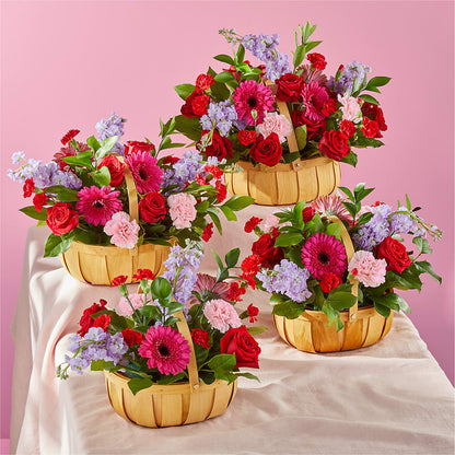 Pink Picnic Basket –  Normandy Flower Shop, Inc., Muncie IN