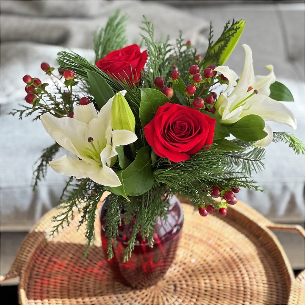 Evergreen Delight Bouquet –  Normandy Flower Shop, Inc., Muncie IN