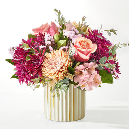 Berry Cobbler Bouquet with Ivory Vase –  Normandy Flower Shop, Inc., Muncie IN