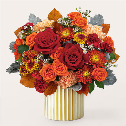 Merlot Bouquet with Ivory Vase –  Normandy Flower Shop, Inc., Muncie IN